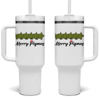 Merry Pigmas Tumbler With Handle Holiday Gift For Pig Lovers - Wonder Print Shop