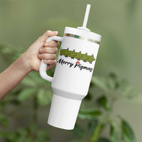 Merry Pigmas Tumbler With Handle Holiday Gift For Pig Lovers - Wonder Print Shop