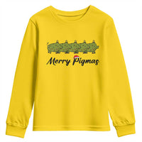 Merry Pigmas Youth Sweatshirt Holiday Gift For Pig Lovers - Wonder Print Shop