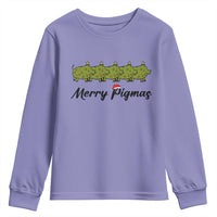 Merry Pigmas Youth Sweatshirt Holiday Gift For Pig Lovers - Wonder Print Shop