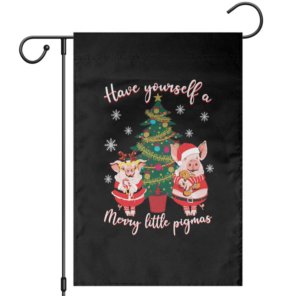 Have Yourself A Merry Little Pigmas Garden Flag Christmas Pig Lover Farm Life - Wonder Print Shop