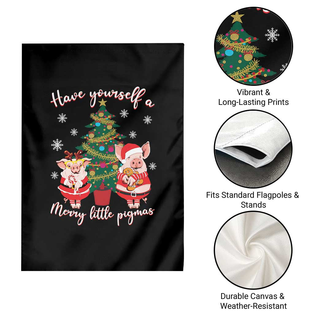 Have Yourself A Merry Little Pigmas Garden Flag Christmas Pig Lover Farm Life - Wonder Print Shop