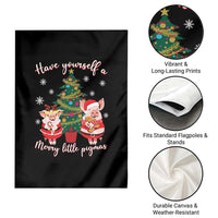 Have Yourself A Merry Little Pigmas Garden Flag Christmas Pig Lover Farm Life - Wonder Print Shop