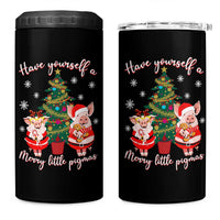 Have Yourself A Merry Little Pigmas 4 in 1 Can Cooler Tumbler Christmas Pig Lover Farm Life - Wonder Print Shop