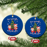 Have Yourself A Merry Little Pigmas Ceramic Ornament Christmas Pig Lover Farm Life - Wonder Print Shop