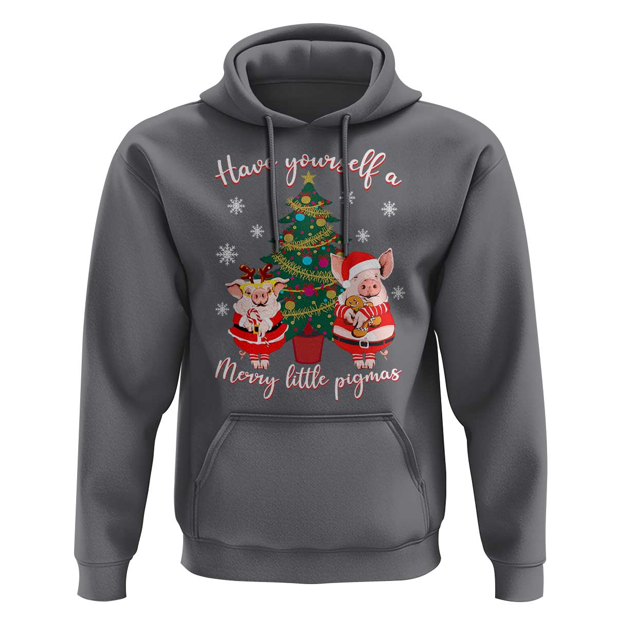 Have Yourself A Merry Little Pigmas Hoodie Christmas Pig Lover Farm Life - Wonder Print Shop