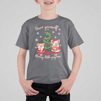 Have Yourself A Merry Little Pigmas T Shirt For Kid Christmas Pig Lover Farm Life - Wonder Print Shop