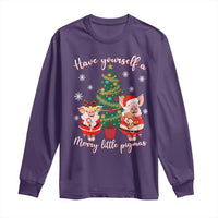 Have Yourself A Merry Little Pigmas Long Sleeve Shirt Christmas Pig Lover Farm Life - Wonder Print Shop