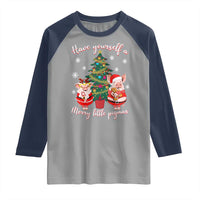 Have Yourself A Merry Little Pigmas Raglan Shirt Christmas Pig Lover Farm Life - Wonder Print Shop
