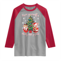 Have Yourself A Merry Little Pigmas Raglan Shirt Christmas Pig Lover Farm Life - Wonder Print Shop