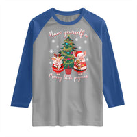 Have Yourself A Merry Little Pigmas Raglan Shirt Christmas Pig Lover Farm Life - Wonder Print Shop
