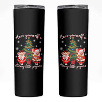 Have Yourself A Merry Little Pigmas Skinny Tumbler Christmas Pig Lover Farm Life - Wonder Print Shop