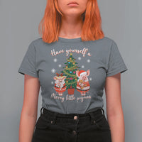 Have Yourself A Merry Little Pigmas T Shirt For Women Christmas Pig Lover Farm Life - Wonder Print Shop