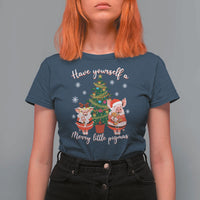 Have Yourself A Merry Little Pigmas T Shirt For Women Christmas Pig Lover Farm Life - Wonder Print Shop