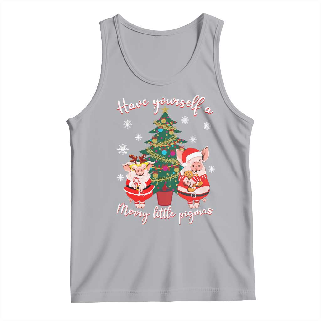 Have Yourself A Merry Little Pigmas Tank Top Christmas Pig Lover Farm Life - Wonder Print Shop