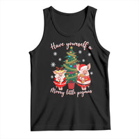 Have Yourself A Merry Little Pigmas Tank Top Christmas Pig Lover Farm Life - Wonder Print Shop