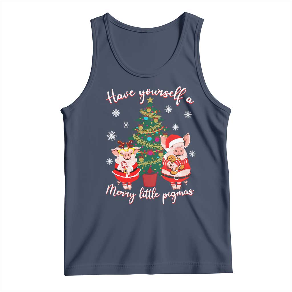 Have Yourself A Merry Little Pigmas Tank Top Christmas Pig Lover Farm Life - Wonder Print Shop