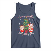 Have Yourself A Merry Little Pigmas Tank Top Christmas Pig Lover Farm Life - Wonder Print Shop