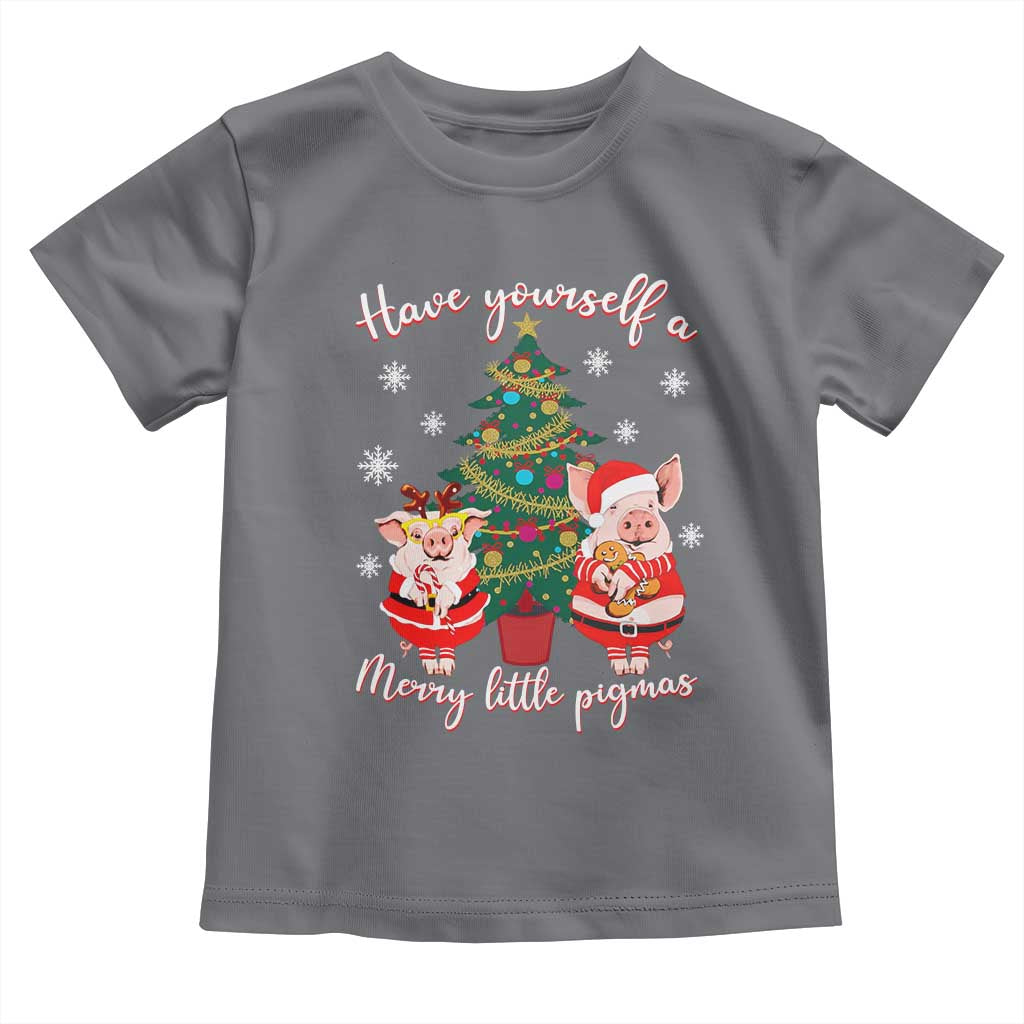 Have Yourself A Merry Little Pigmas Toddler T Shirt Christmas Pig Lover Farm Life - Wonder Print Shop