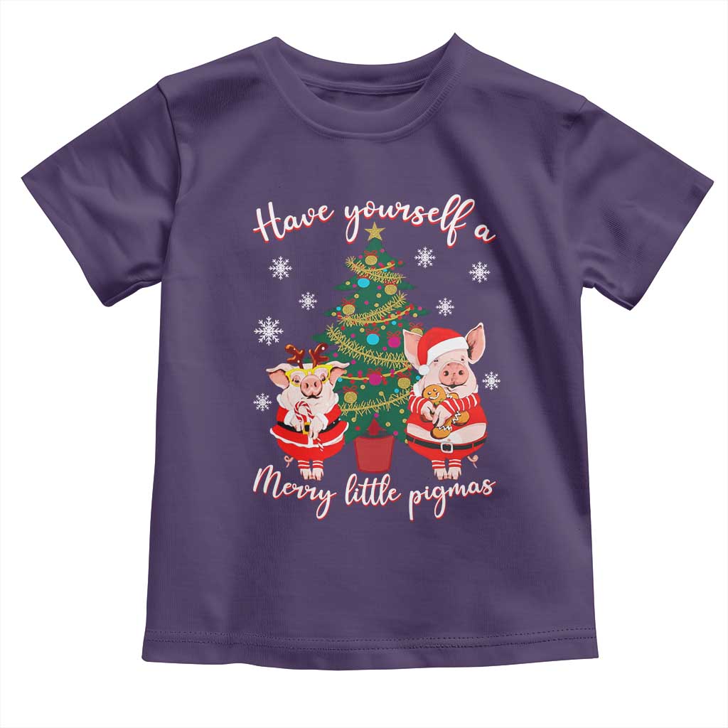 Have Yourself A Merry Little Pigmas Toddler T Shirt Christmas Pig Lover Farm Life - Wonder Print Shop