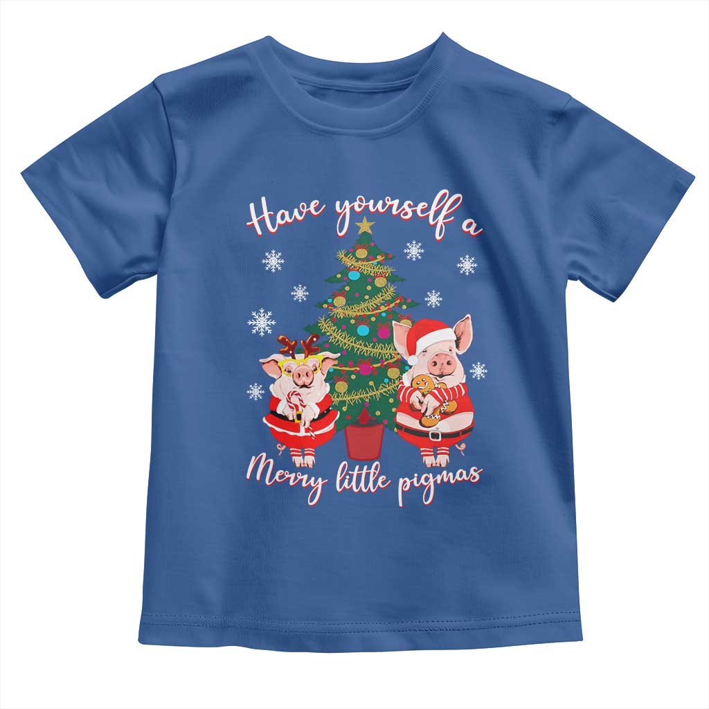 Have Yourself A Merry Little Pigmas Toddler T Shirt Christmas Pig Lover Farm Life - Wonder Print Shop