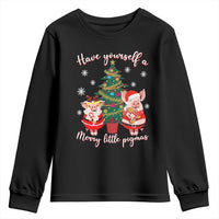 Have Yourself A Merry Little Pigmas Youth Sweatshirt Christmas Pig Lover Farm Life - Wonder Print Shop