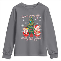 Have Yourself A Merry Little Pigmas Youth Sweatshirt Christmas Pig Lover Farm Life - Wonder Print Shop