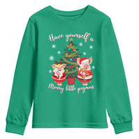 Have Yourself A Merry Little Pigmas Youth Sweatshirt Christmas Pig Lover Farm Life - Wonder Print Shop