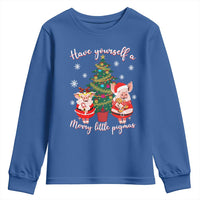 Have Yourself A Merry Little Pigmas Youth Sweatshirt Christmas Pig Lover Farm Life - Wonder Print Shop