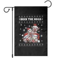 Deck The Hogs Ugly Christmas Sweater Garden Flag Pig Lover Gift - Wonder Print Shop