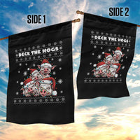 Deck The Hogs Ugly Christmas Sweater Garden Flag Pig Lover Gift - Wonder Print Shop