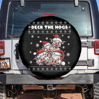 Deck The Hogs Ugly Christmas Sweater Spare Tire Cover Pig Lover Gift - Wonder Print Shop