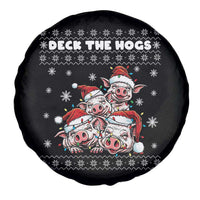 Deck The Hogs Ugly Christmas Sweater Spare Tire Cover Pig Lover Gift - Wonder Print Shop