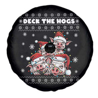 Deck The Hogs Ugly Christmas Sweater Spare Tire Cover Pig Lover Gift - Wonder Print Shop
