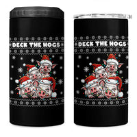 Deck The Hogs Ugly Christmas Sweater 4 in 1 Can Cooler Tumbler Pig Lover Gift - Wonder Print Shop