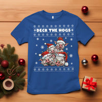 Deck The Hogs Ugly Christmas Sweater T Shirt Pig Lover Gift - Wonder Print Shop