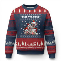 Deck The Hogs Ugly Xmas Sweater Ugly Christmas Sweater Pig Lover Gift - Wonder Print Shop