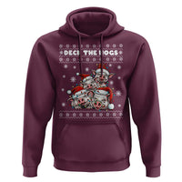 Deck The Hogs Ugly Christmas Sweater Hoodie Pig Lover Gift - Wonder Print Shop