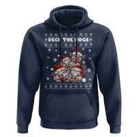 Deck The Hogs Ugly Christmas Sweater Hoodie Pig Lover Gift - Wonder Print Shop
