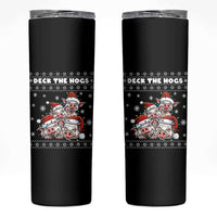 Deck The Hogs Ugly Christmas Sweater Skinny Tumbler Pig Lover Gift - Wonder Print Shop