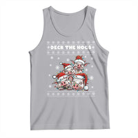 Deck The Hogs Ugly Christmas Sweater Tank Top Pig Lover Gift - Wonder Print Shop