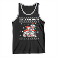 Deck The Hogs Ugly Christmas Sweater Tank Top Pig Lover Gift - Wonder Print Shop