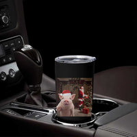 Funny Christmas Pig Selfie With Santa Gift Tumbler Cup - Wonder Print Shop