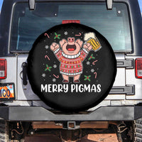 Christmas Pig Drinking Beer Spare Tire Cover Funny Merry Pigmas Gift - Wonder Print Shop