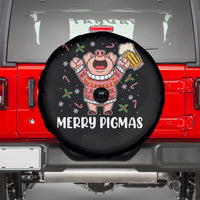 Christmas Pig Drinking Beer Spare Tire Cover Funny Merry Pigmas Gift - Wonder Print Shop