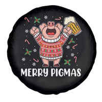 Christmas Pig Drinking Beer Spare Tire Cover Funny Merry Pigmas Gift - Wonder Print Shop