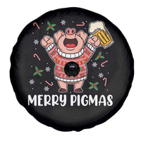 Christmas Pig Drinking Beer Spare Tire Cover Funny Merry Pigmas Gift - Wonder Print Shop