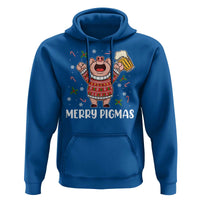Christmas Pig Drinking Beer Hoodie Funny Merry Pigmas Gift - Wonder Print Shop