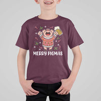 Christmas Pig Drinking Beer T Shirt For Kid Funny Merry Pigmas Gift - Wonder Print Shop