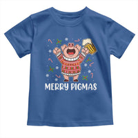 Christmas Pig Drinking Beer Toddler T Shirt Funny Merry Pigmas Gift - Wonder Print Shop